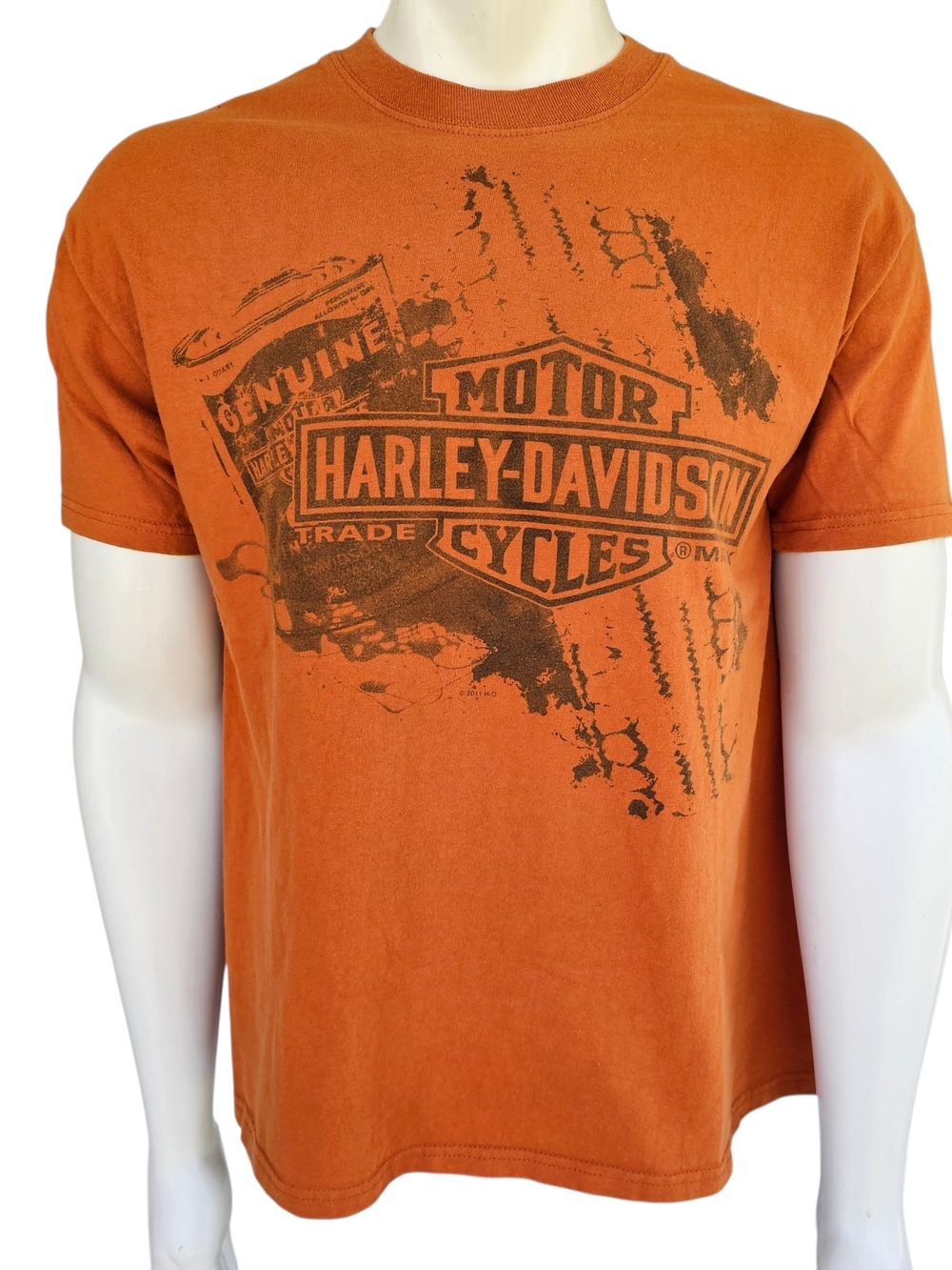 Harley-Davidson Men's Orange Graphic Logo T-Shirt
